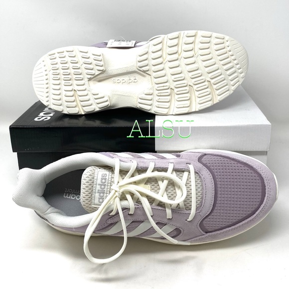 Adidas 90s Valasion Women Sneakers Purple Leather - Picture 3 of 11